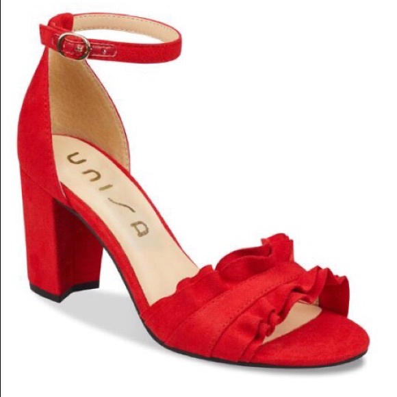 unisa red sandals